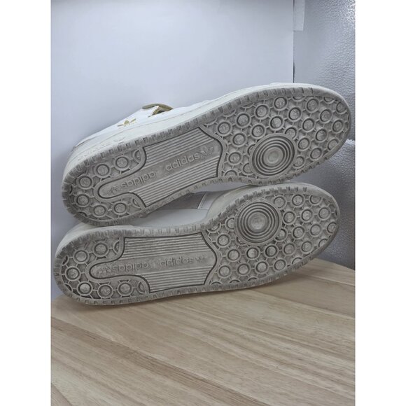 adidas White and Gold Men's Athletic Shoes - Picture 8 of 9